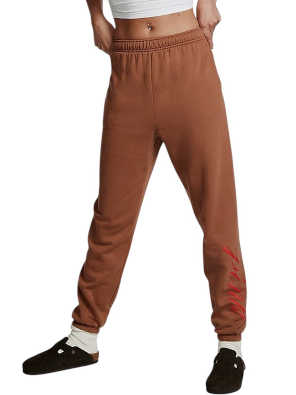 Victoria's Secret PINK Caramel Kiss Brown Everyday Fleece High-Waist Sweatpants